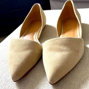JCrew suede flats.